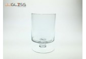 (AMORN) PN 94/23cm. - Transparent Handmade Colour Vase, Height 23 cm.