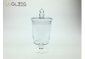(AMORN) PN C94/22cm. - Handmade Colour Dozen Transparent Glass Cover, Height 25 cm.