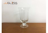 Goblet 18cm. - Handmade Colour Glass Stemware 800ml.