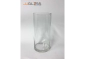 AMORN. LD 12/25 - Tall Clear Glass Cylinder Vase, Height 25 cm.