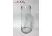 AMORN. LD 12/35 - Tall Clear Glass Cylinder Vase, Height 35 cm.