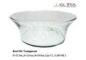 Bowl 561 Transparent - Transparent Handmade Colour Bowl 5.0 L. (5,000 ml.)