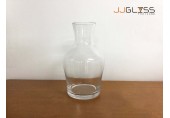 Bottle 555/18cm. - Transparent Handmade Colour Vase, Height 18cm.