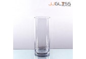 CYLINDER VASE 12.5/25 - Tall Clear Glass Cylinder Vase, Height 25 cm.