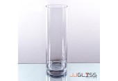 CYLINDER VASE 12.5/35 - Tall Clear Glass Cylinder Vase, Height 35 cm.