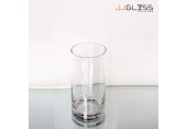 CYLINDER VASE 15/20 - Tall Clear Glass Cylinder Vase, Height 20 cm.