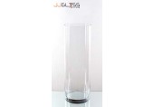 CYLINDER VASE 25/80  - Tall Clear Glass Cylinder Vase, Height 80 cm.
