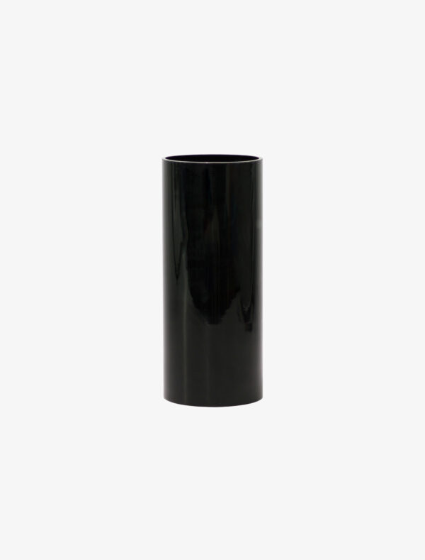 CYLINDER VASE 12.5/30 BLACK - 图片 2